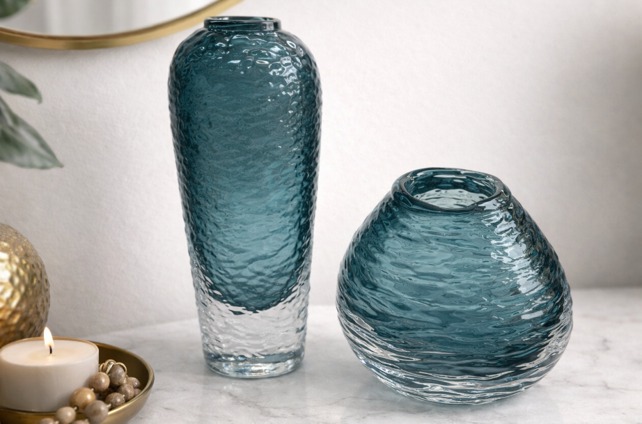 Elegant Gradient Glass Vases