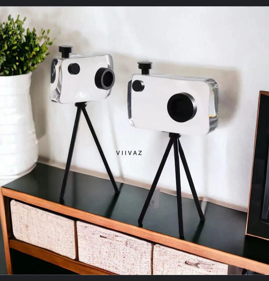 Crystal Camera On A Stand