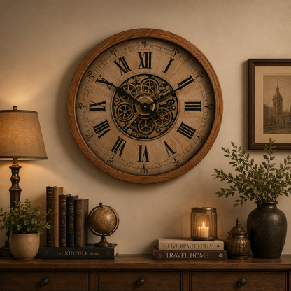 Luxury Vintage Mechanical Wall Clock (80CM)