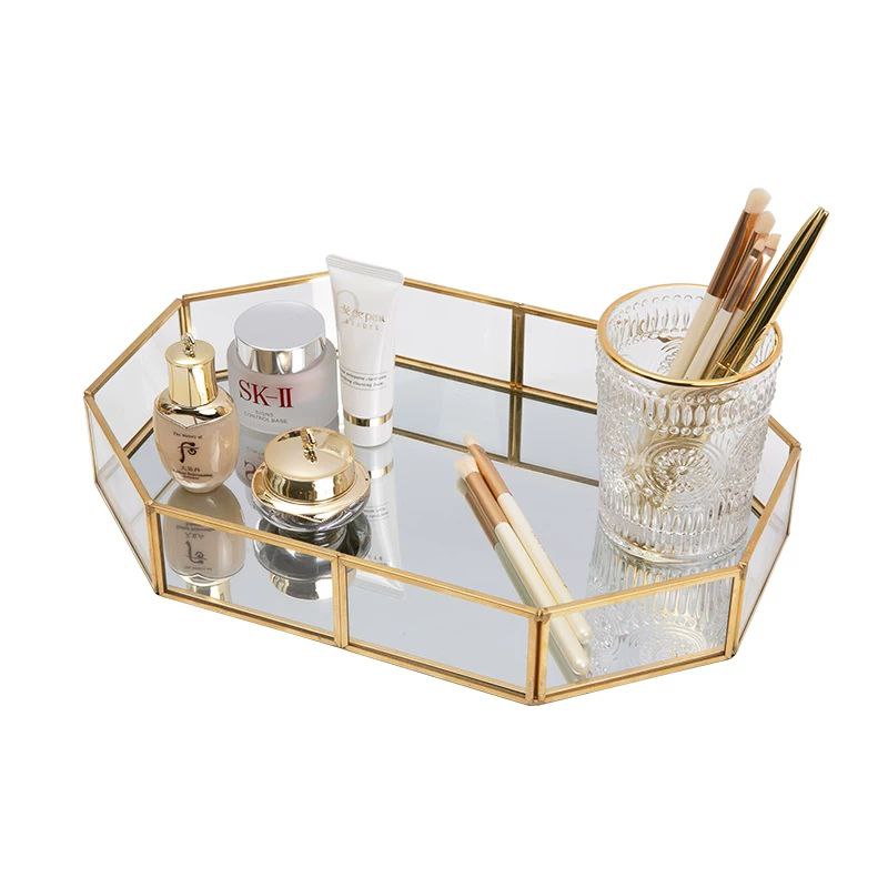 Hexagon Mirror Tray: A Glamorous Touch For Your Decor