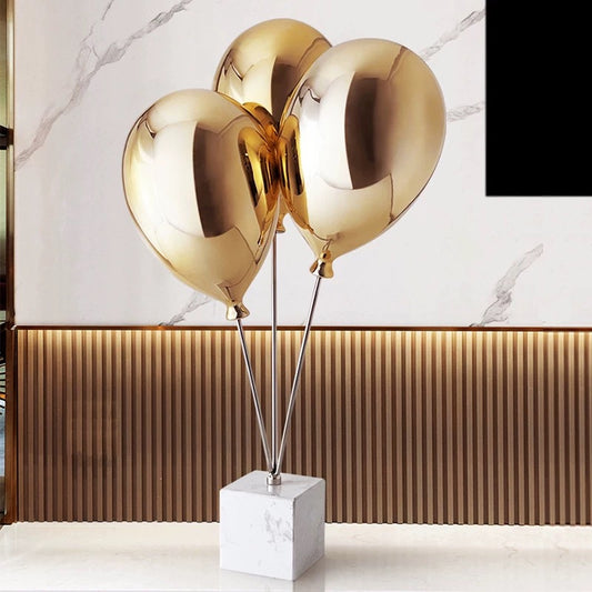 Modern Metallic Balloon Sculpture - Elegant Home Décor