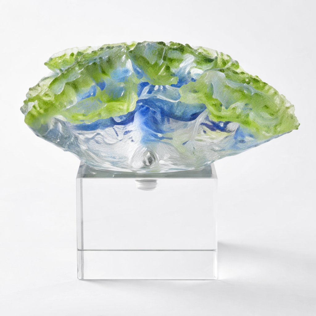 Artistic Glass Decor Piece