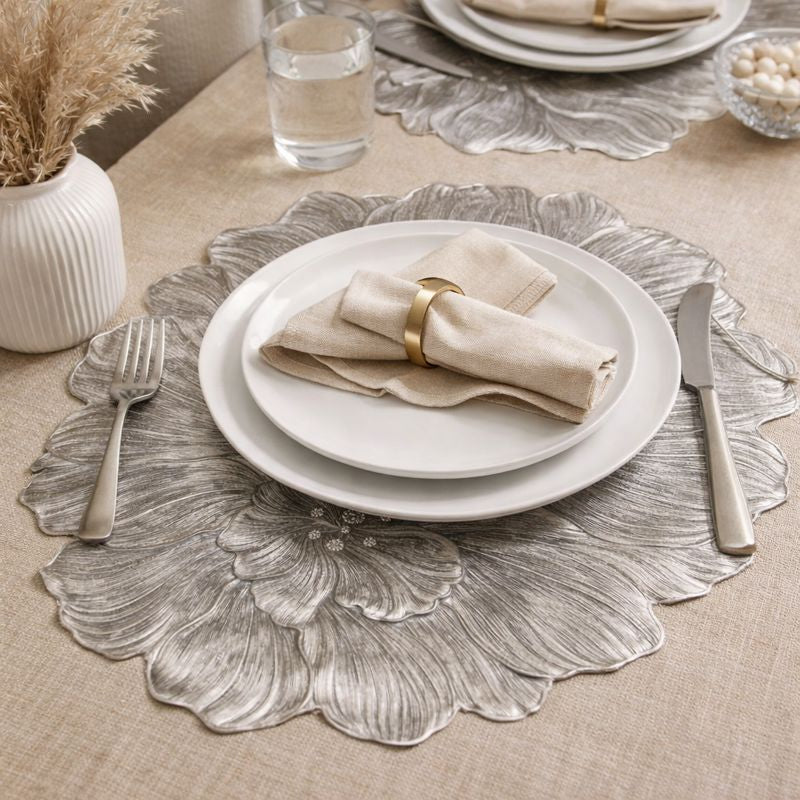 Laser-Cut Floral Placemat - set of 6