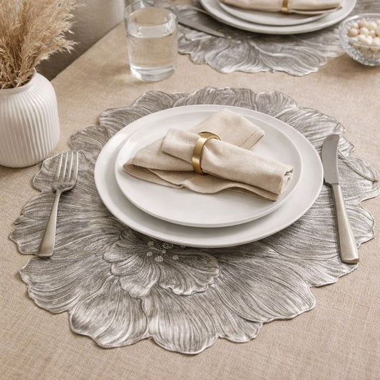 Laser-Cut Floral Placemat - set of 6