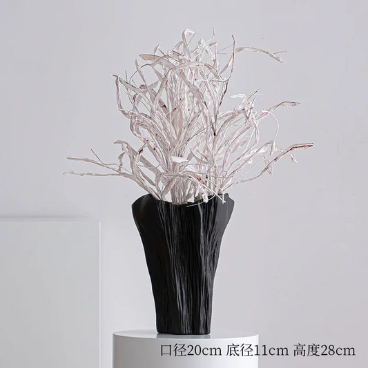 Boho Black Vase