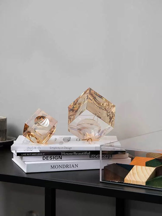 Set Of 2 Crystal Bookend