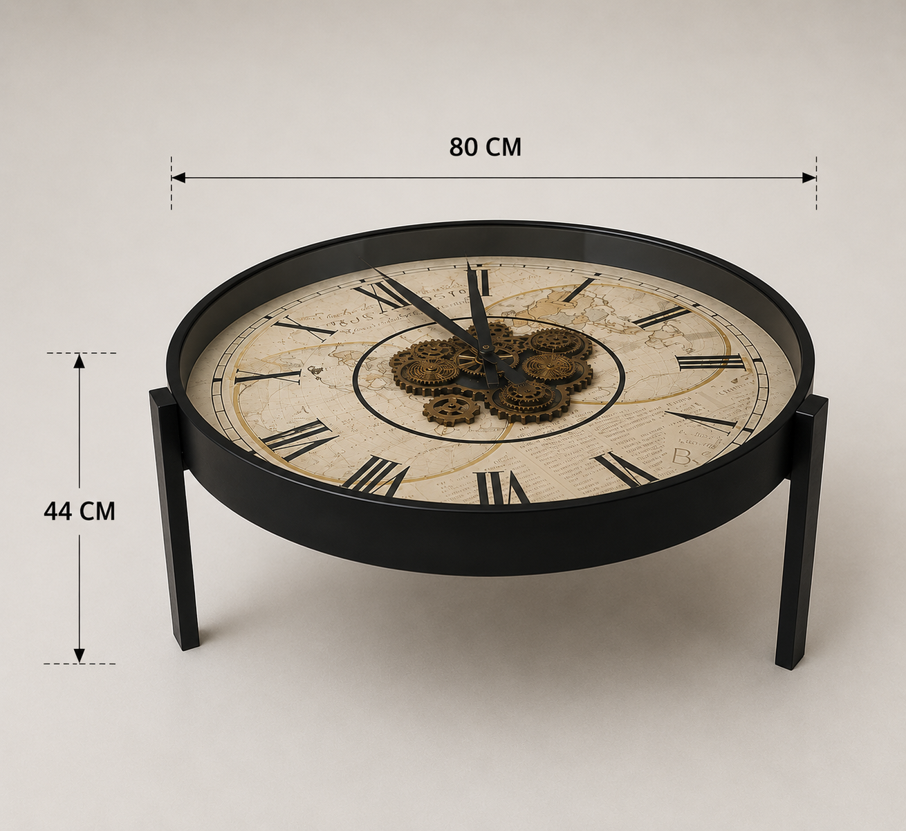 Luxury Vintage Clock Table