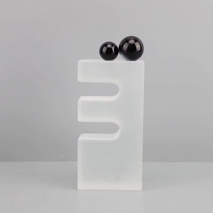 Set of 2 Crystal Abstract