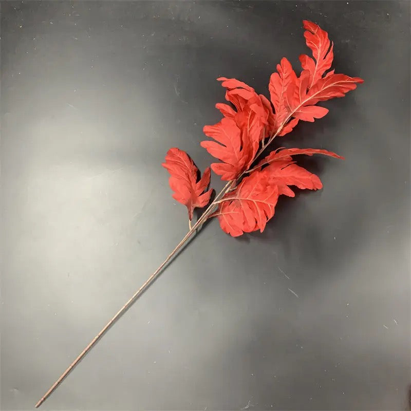 Large Colored Leaves Single Stem