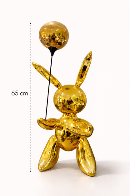 Modern Gold Bunny Decorative Sculpture