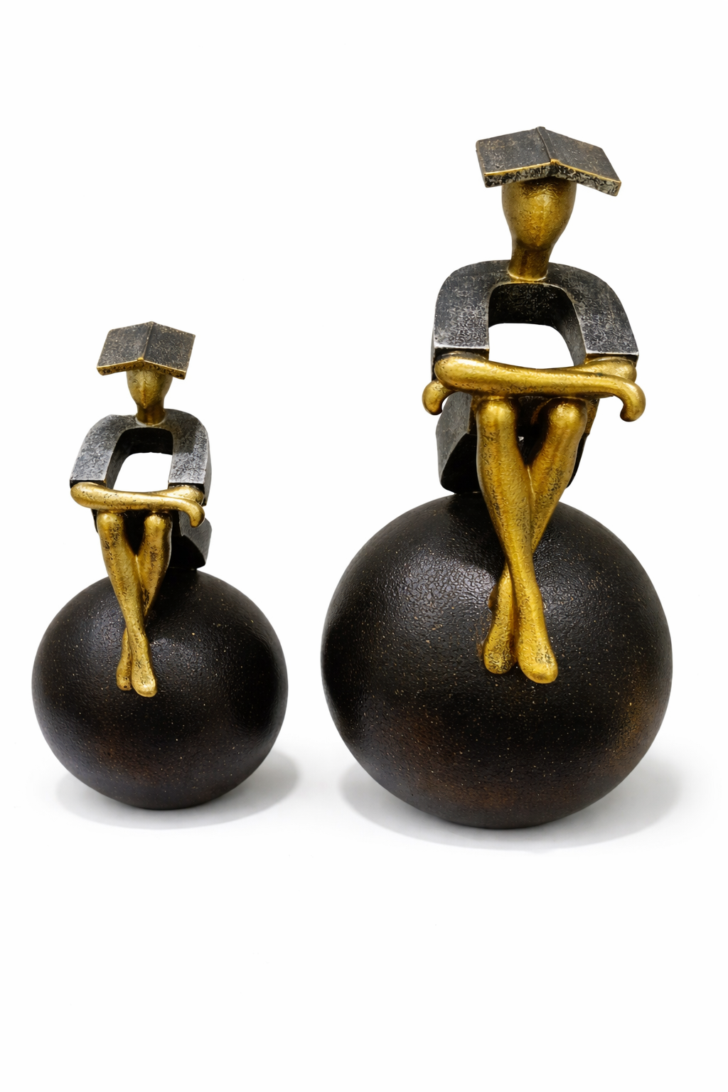 Modern Figurine with Golden Touch SET OF 2