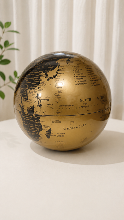 360° Rotating Battery-Powered Globe