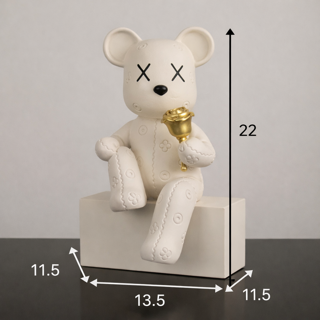 Elegant Bear Decor Figurine