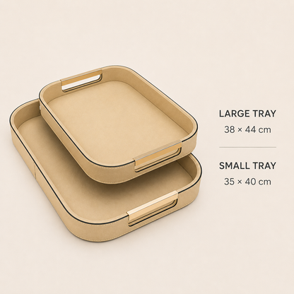Leather Serving Tray