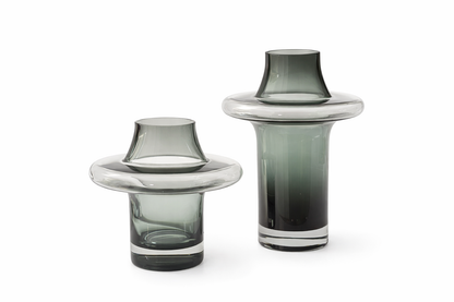 Modern Elegant Glass Vases SET OF 2