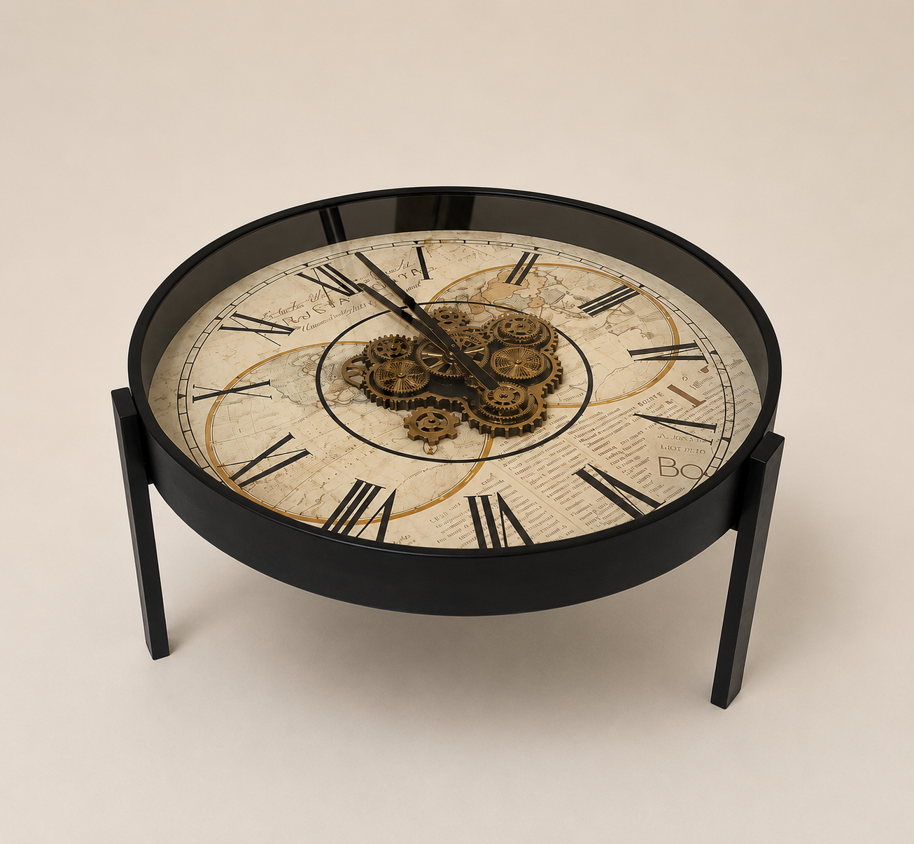 Luxury Vintage Clock Table