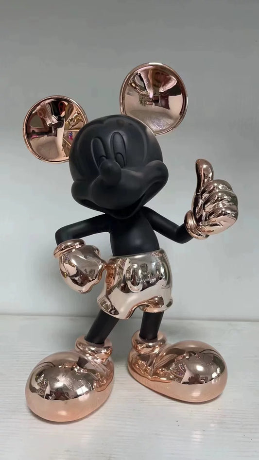 30cm Rose Gold Mickey Mouse Sculpture