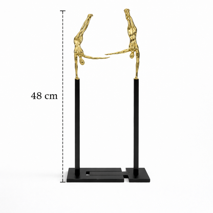 Modern Dual Harmony Sculpture