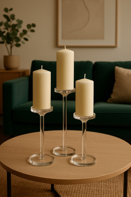 Acrylic Candle Holders “Without Candles”
