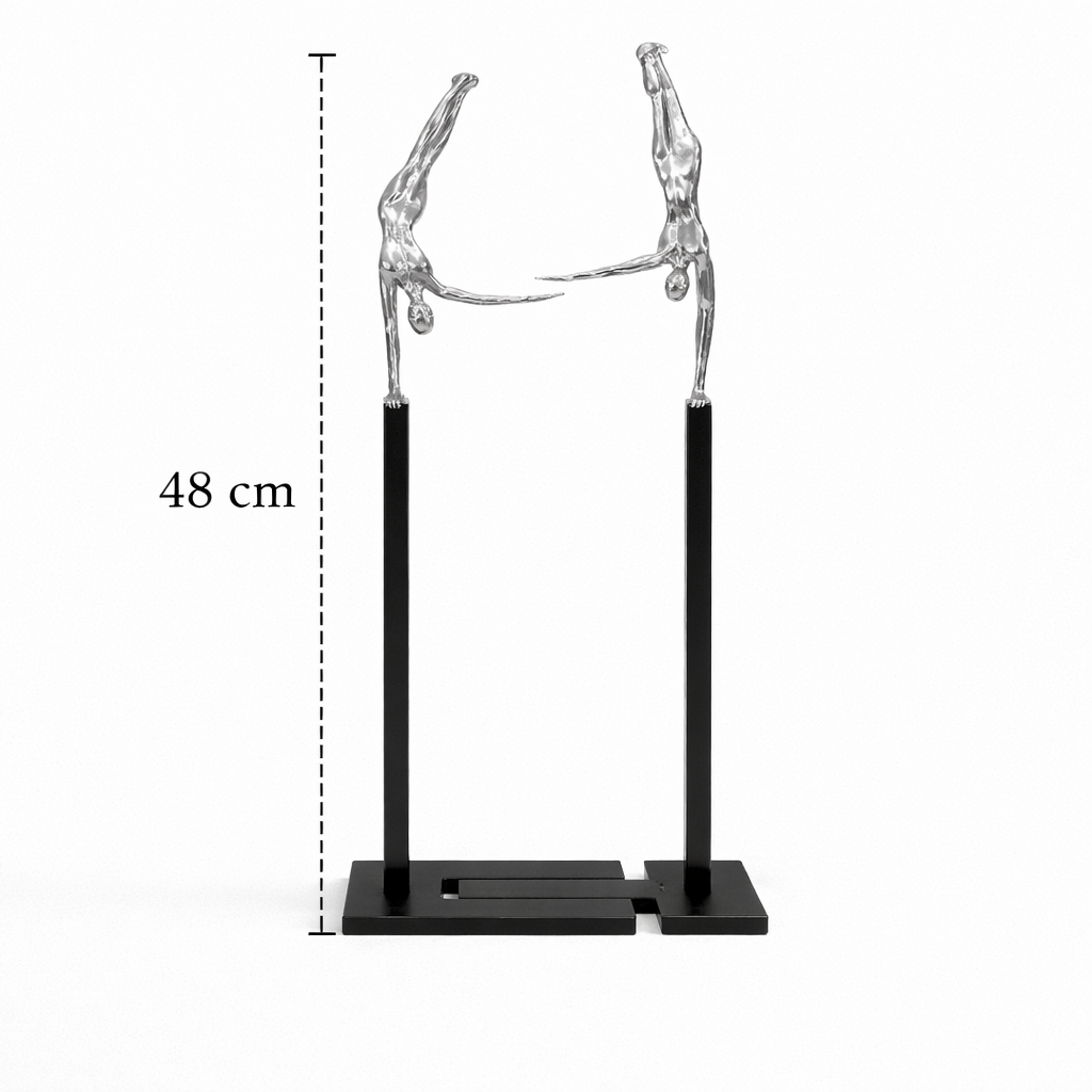 Modern Dual Harmony Sculpture