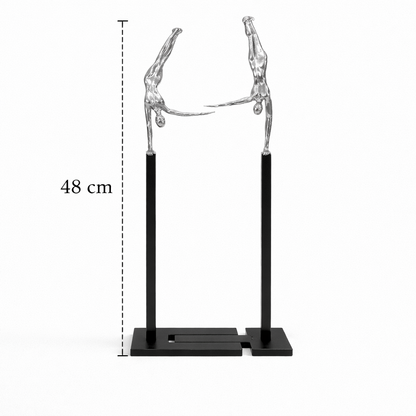 Modern Dual Harmony Sculpture