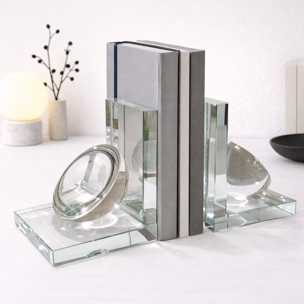 Geometric Crystal Bookends