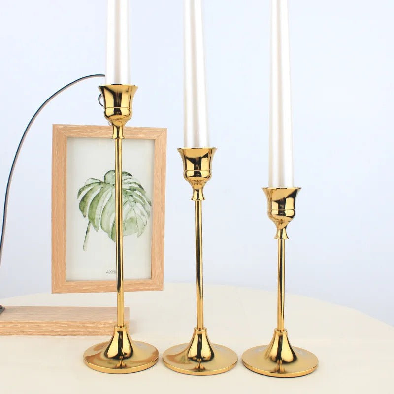 Illuminate Your Space with Timeless Elegance Set Of 3 Candle Holders