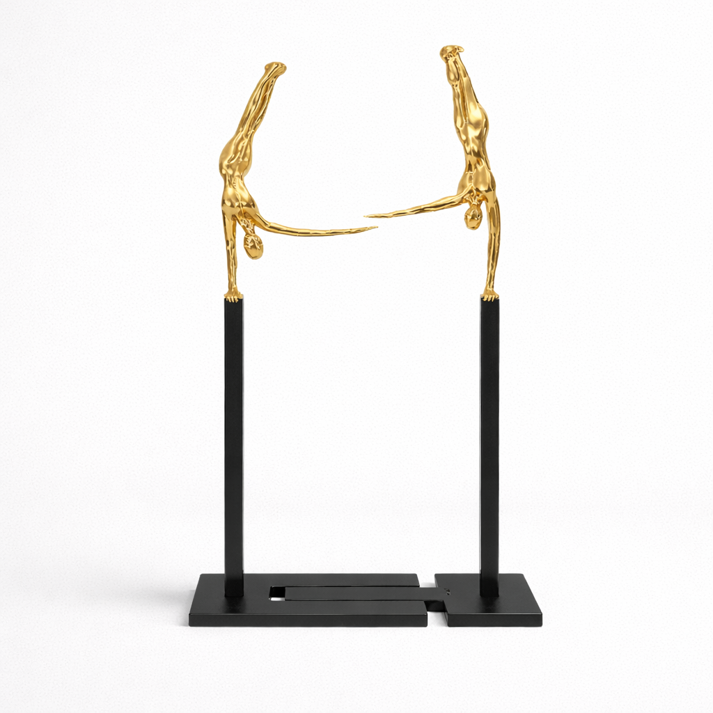 Modern Dual Harmony Sculpture