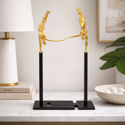 Modern Dual Harmony Sculpture