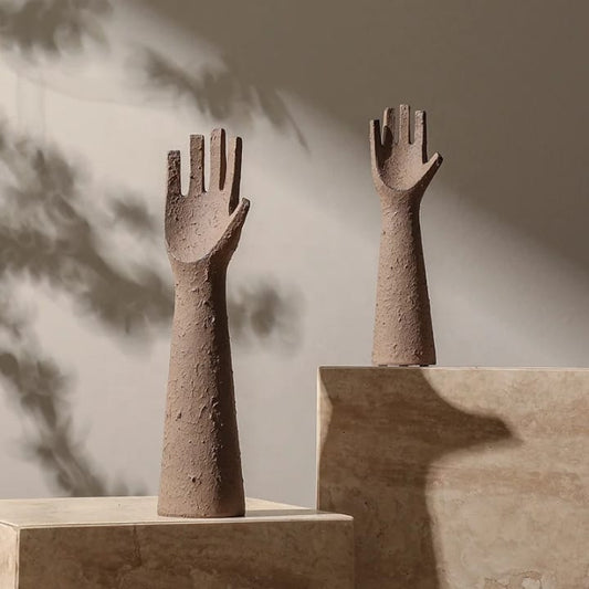 Abstract Hands Decorative Sculpture set of 2