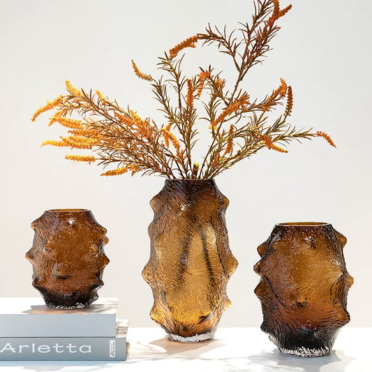 Brown Glass Vases