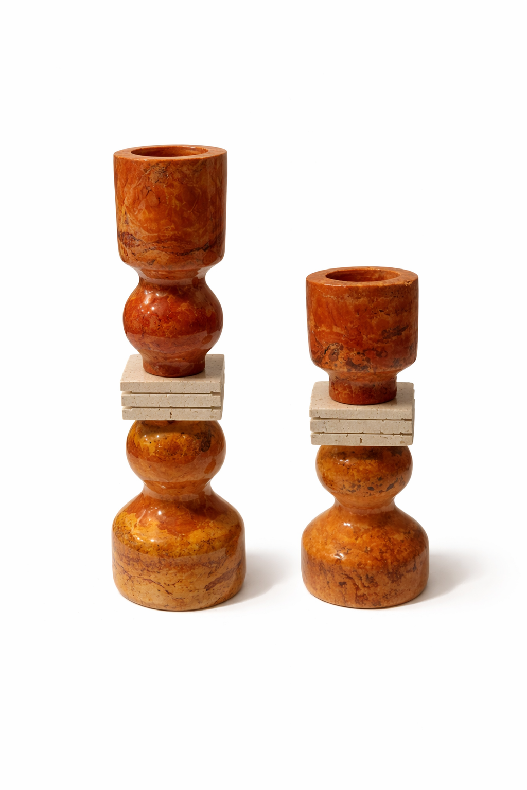Elegant Decorative Candle Holders - set of 2
