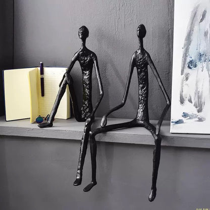 70cm Set of 3 Metal Setting Sculpture