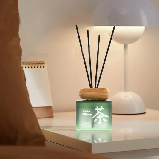 Reed Diffuser in Glass Bottle with Wooden Lid