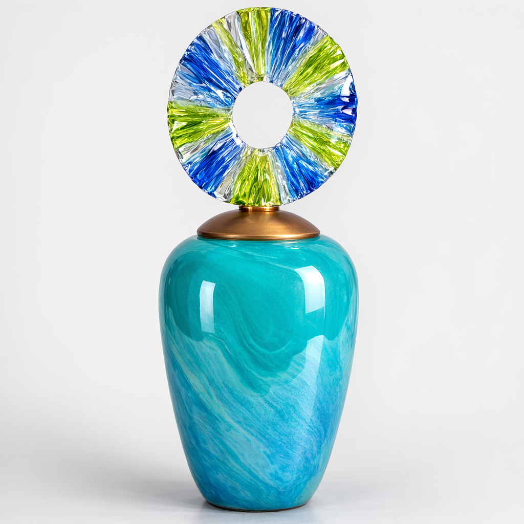 Artistic Glass Decor Vase