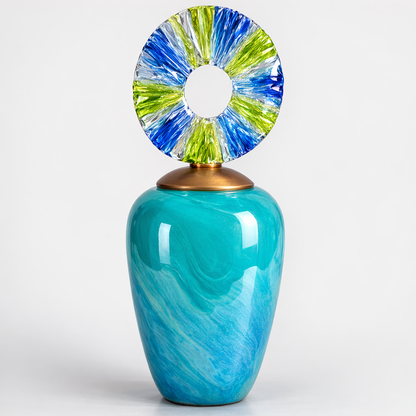 Artistic Glass Decor Vase