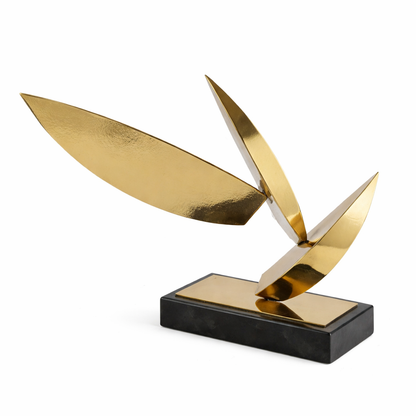 Modern Gold Wings Decorative Sculpture