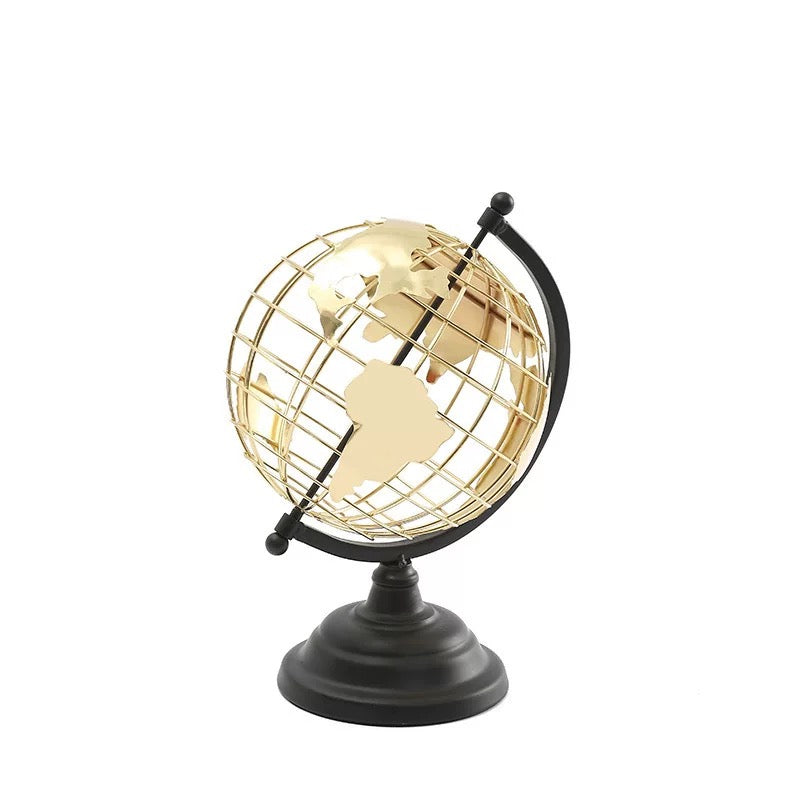Golden World Globe – Luxury Décor Piece