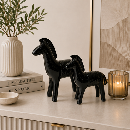 Modern Decorative Horse Figurines SET OF 2