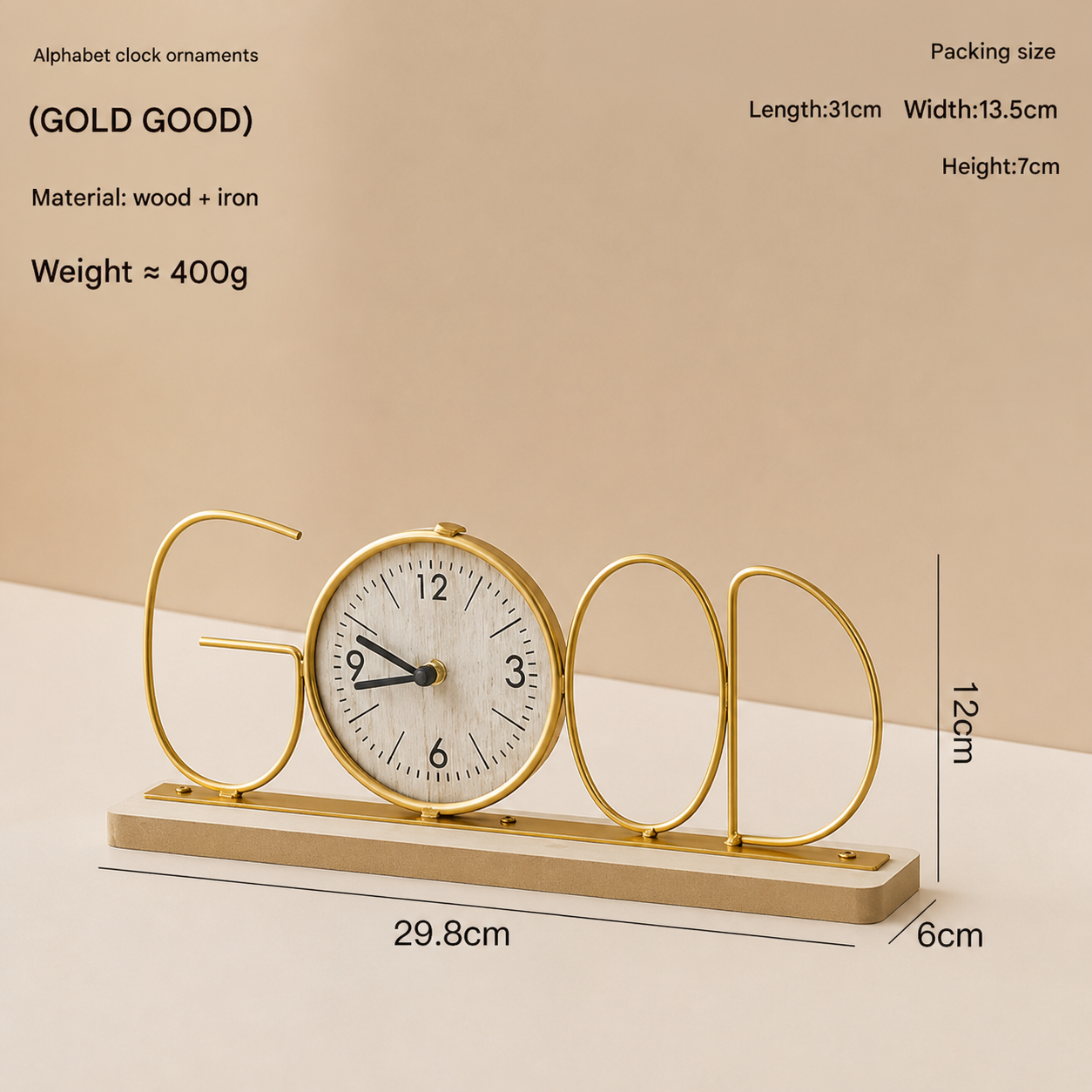 GOOD Decorative Clock -SET OF 2