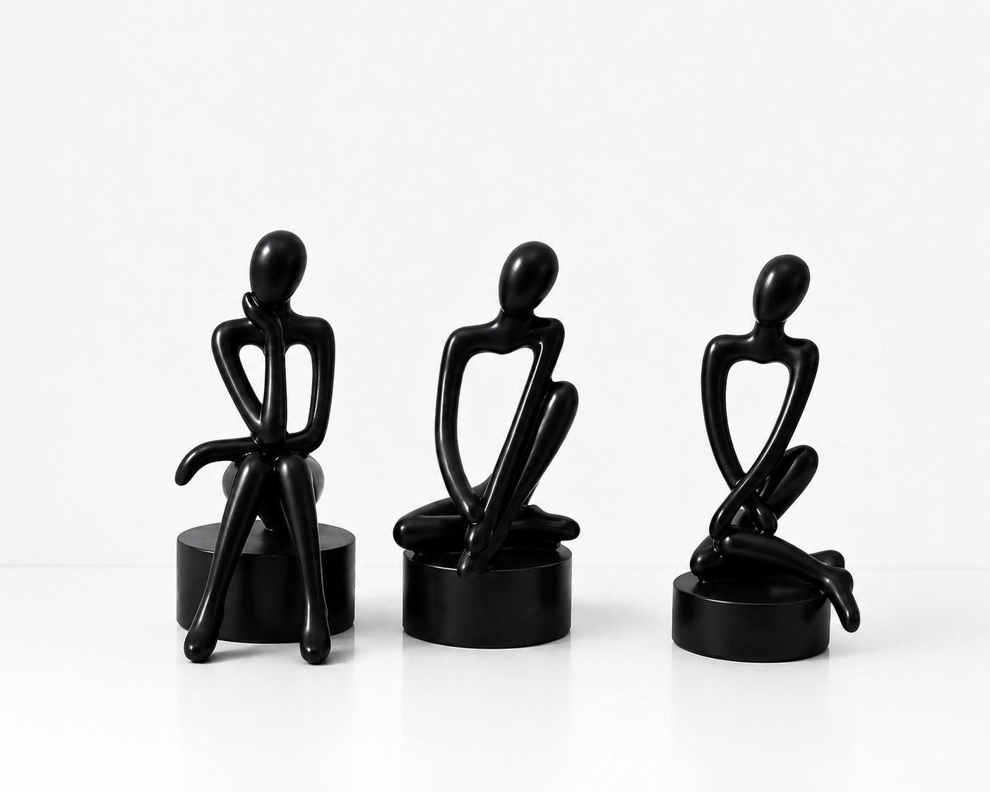 Modern Abstract Decorative Sculptures Set of 3
