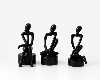 Modern Abstract Decorative Sculptures Set of 3