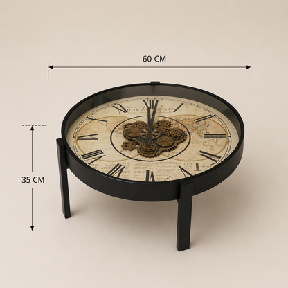 Luxury Vintage Clock Table