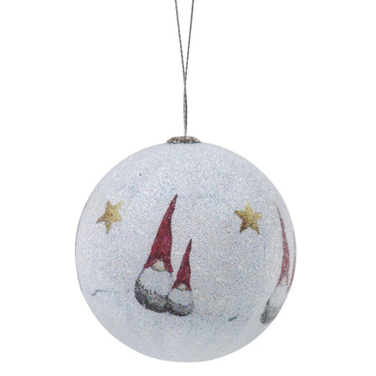 Elegant Winter-Themed Christmas Ornament - pack of 2
