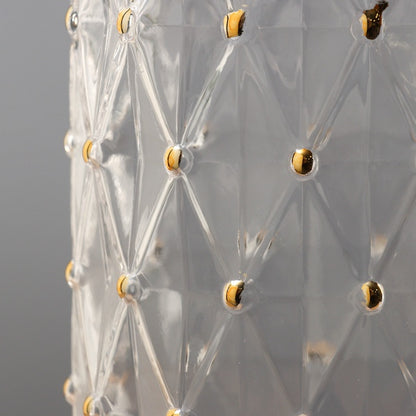 Elegant Diamond-Pattern Glass set of 2