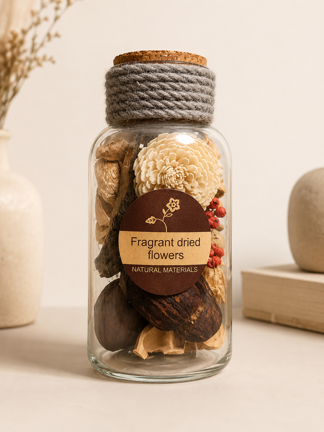 Fragrant Dried Flower Jar