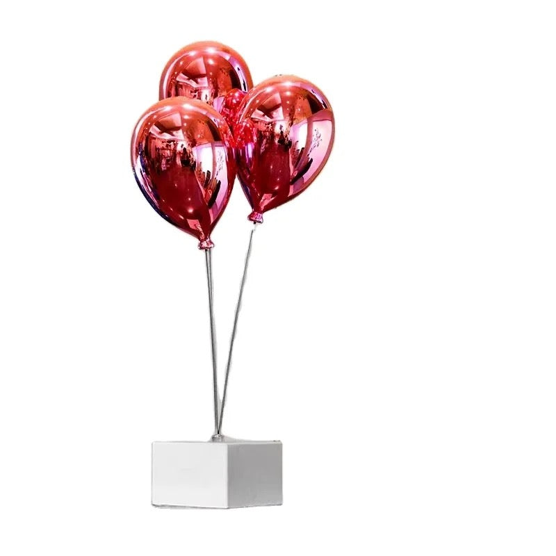 Modern Metallic Balloon Sculpture - Elegant Home Décor