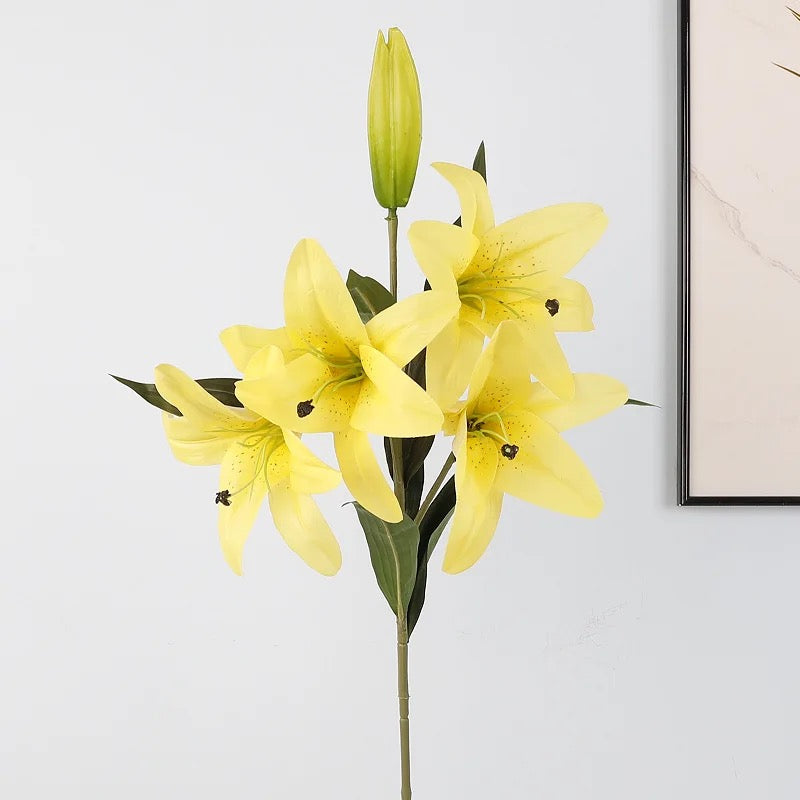 Yellow Lilly Flower Bouquet