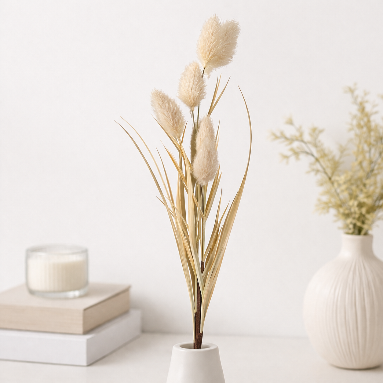 Elegant Artificial Lagurus Branch - PACK OF 2