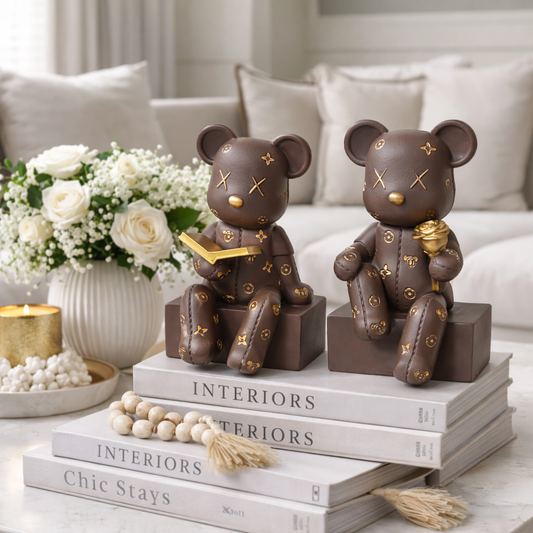 Elegant Bear Decor Figurine